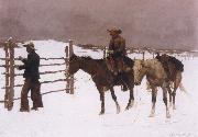 Frederick Remington The Fall of the Cowboy painting